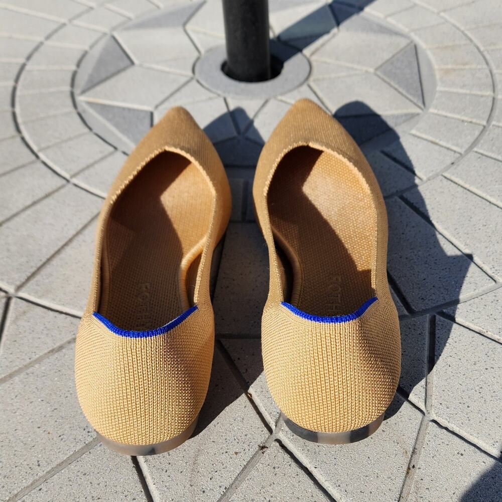 Rothy's The Point Amber Knit Ballet Flats 8 - Picture 5 of 14
